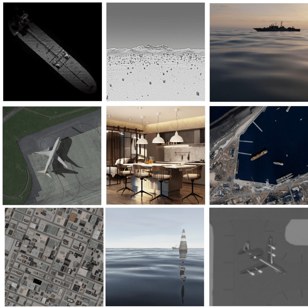 Synthetic imagery generated in Rendered.ai