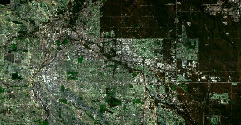 DIRSIG HSI imagery in Rendered.ai