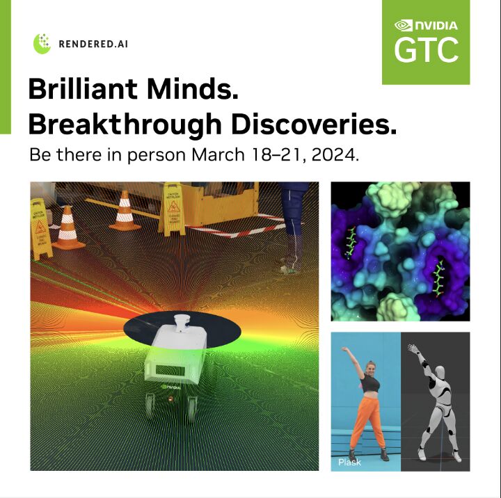 Rendered.ai at NVIDIA GTC 2024: Unleashing the Power of Synthetic Data with NVIDIA Omniverse, Rendered.ai