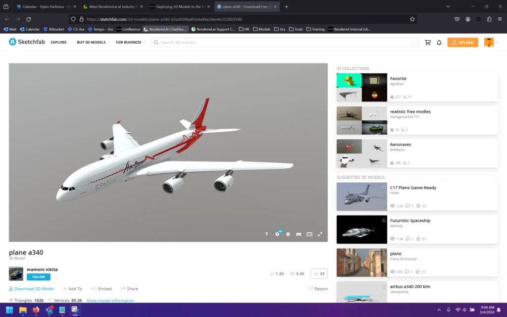 Sketchfab model for demonstration