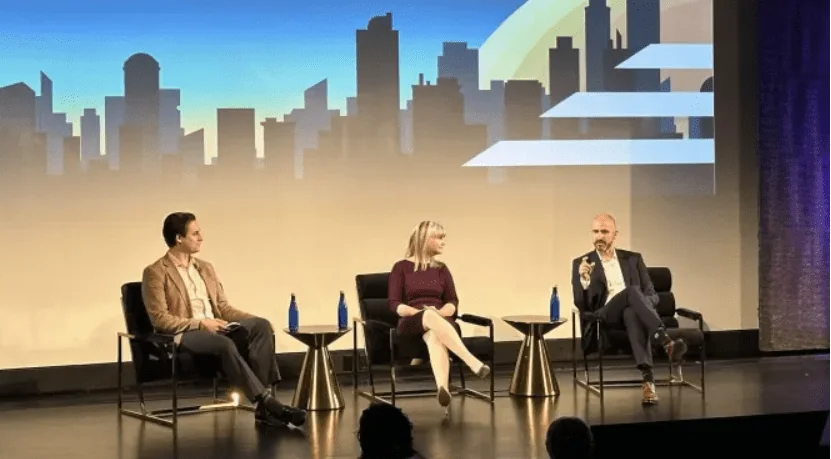 Rendered.ai CEO participates in a panel discussion at the Space Capital Summit.