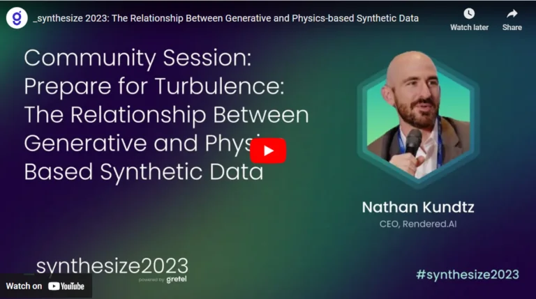 Physics based synthetic data