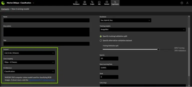 Computer vision model training on the Rendered.ai Platform as a Service.