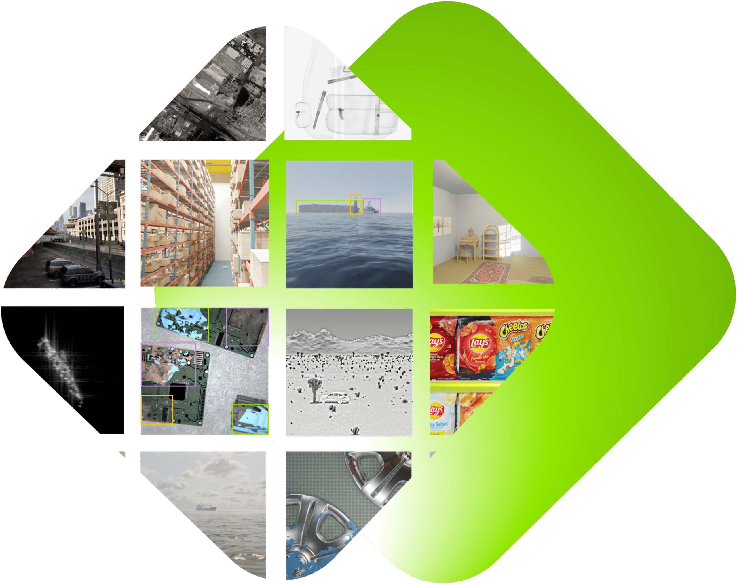 End to end computer vision development solutions for any use case: Synthetic data generation, model development, and data labeling.
