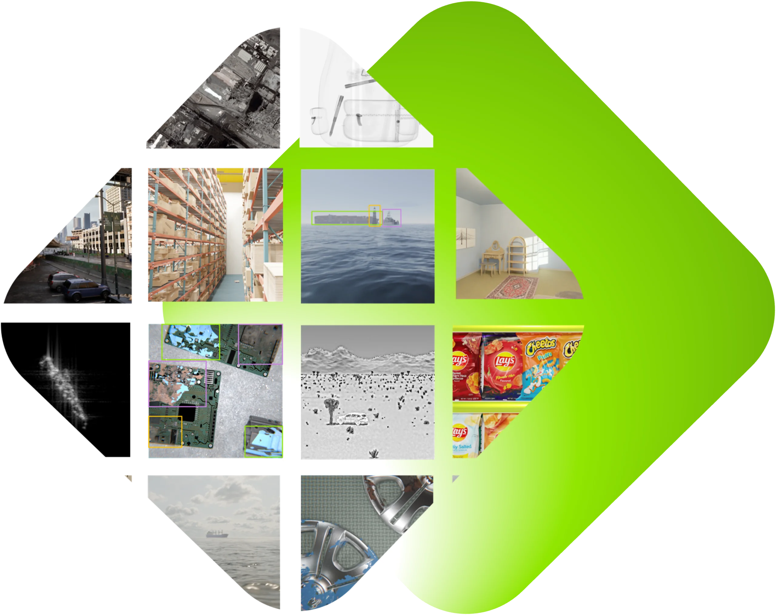 End to end computer vision development solutions for any use case: Synthetic data generation, model development, and data labeling.