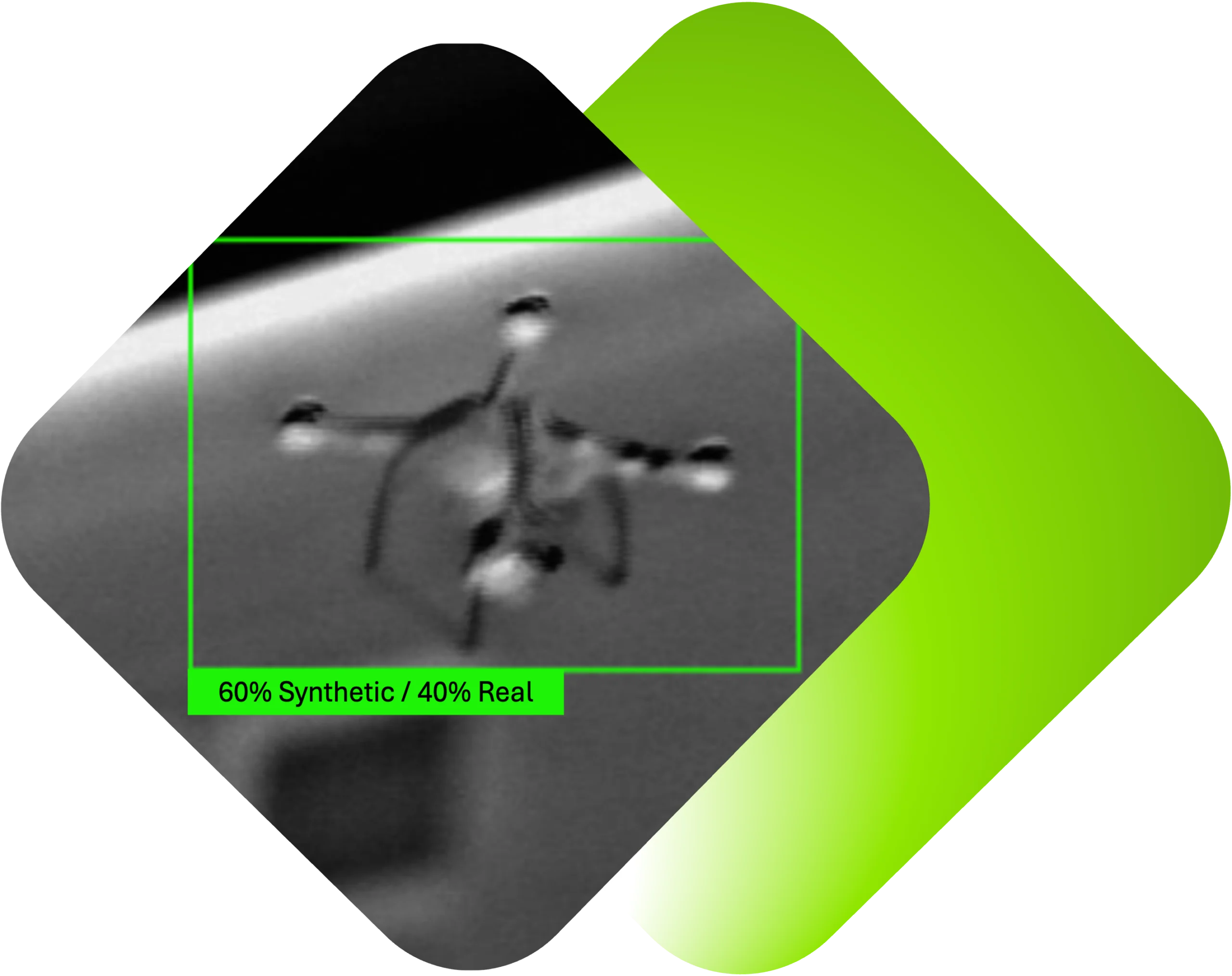 Model training and validation with synthetic data and real image data.